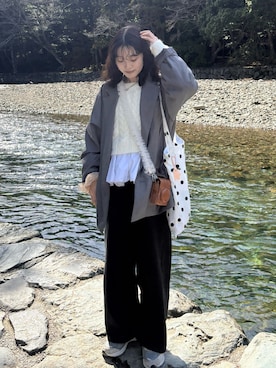 莉央さん（レディース・159cm）の春コーディネート