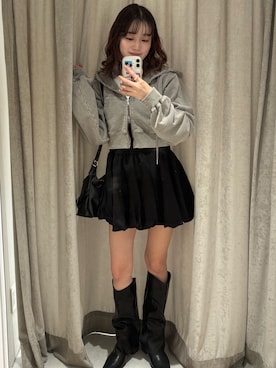 莉央さん（レディース・159cm）の冬コーディネート