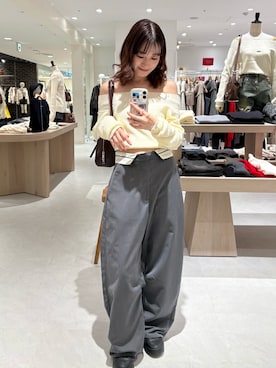 莉央さん（レディース・159cm）の冬コーディネート