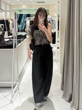 「mline（エムライン）のアイテム」を使った、莉央さん（レディース・159cm）の夏コーディネート