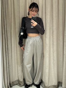 「mline（エムライン）のアイテム」を使った、莉央さん（レディース・159cm）の春コーディネート