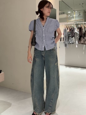 莉央さん(レディース・159cm)の夏コーディネート