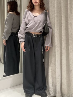 莉央さん（レディース・159cm）の春コーディネート