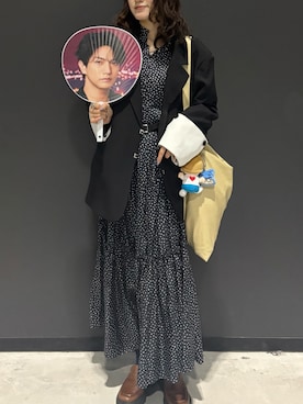 「BEAMS（ビームス）のアイテム」を使った、莉央さん（レディース・159cm）の春コーディネート