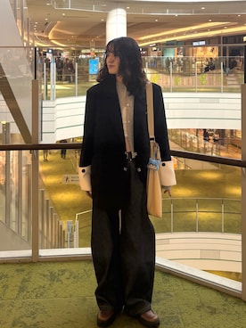 「mline（エムライン）のアイテム」を使った、莉央さん（レディース・159cm）の春コーディネート