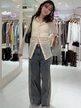 「mline（エムライン）のアイテム」を使った、莉央さん（レディース・159cm）の春コーディネート