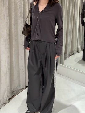 「mline（エムライン）のアイテム」を使った、莉央さん（レディース・159cm）の春コーディネート