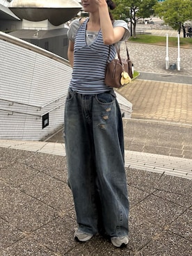 莉央さん(レディース・159cm)の夏コーディネート