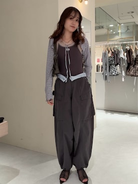 莉央さん(レディース・159cm)の夏コーディネート
