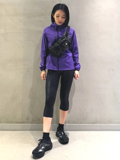 アディダス　STELLA McCARTNEY ブラック ボディバッグ adidas by Stella McCartney バムバッグ - ブラック