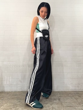「アイテム（ジャケット/アウター、ホワイト系）」を使った、KYさん（レディース・157cm）の夏コーディネート