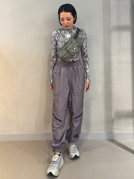 「アイテム（バッグ）」を使った、KYさん（レディース・157cm）の夏コーディネート