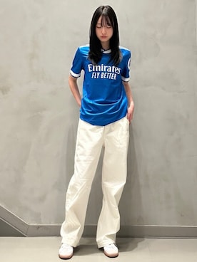 「アイテム（Tシャツ/カットソー）」を使った、NKさん（レディース・170cm）の夏コーディネート