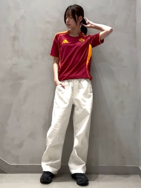 「アディダス」｜NKさん（レディース・170cm）の夏コーディネート