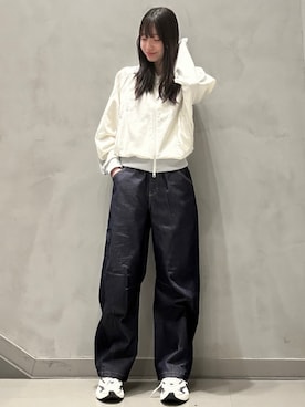 「アイテム（ジャージ）」を使った、NKさん（レディース・170cm）の秋コーディネート