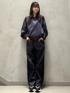 「アイテム（ジャージ）」を使った、NKさん（レディース・170cm）の秋コーディネート