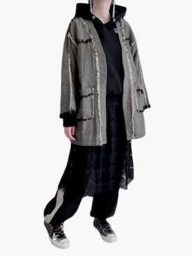 「PBLIM（ページボーイリム）のアイテム（パーカー）」を使った、ka.naさん（レディース・166cm）の秋コーディネート