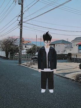 「Kappa（カッパ）のアイテム（ブルゾン）」を使った、PROWさん（メンズ・175cm）の春コーディネート