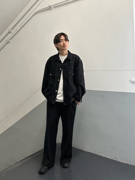 「tk.TAKEO KIKUCHI」｜「アイテム（デニムジャケット）」を使った、toshikiさん（メンズ・168cm）の春コーディネート