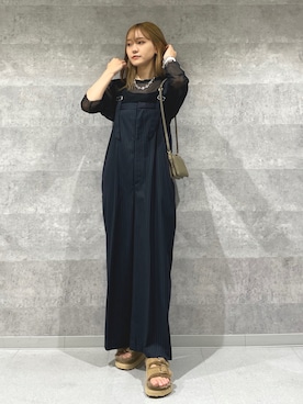 「秋」｜「アイテム（サロペット/オーバーオール）」を使った、doudouhonokaさん（レディース・162cm）の秋コーディネート