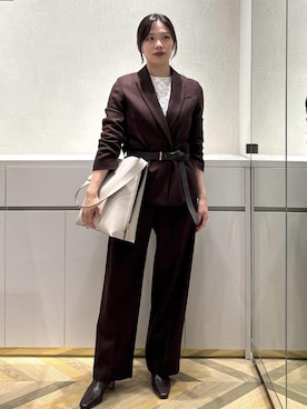 「アイテム（テーラードジャケット）」を使った、FUYUKIさん（レディース・167cm・20代）の秋コーディネート