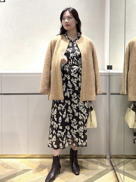 「ROPE'（ロペ）のアイテム」を使った、FUYUKIさん（レディース・167cm）の冬コーディネート