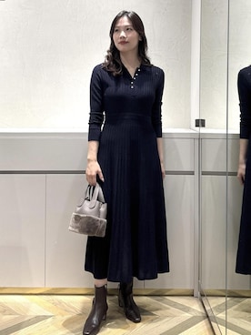 「アイテム（ドレス）」を使った、FUYUKIさん（レディース・167cm・20代）の冬コーディネート