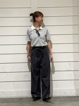 「fredy emue（フレディエミュ）のアイテム」を使った、エモリさん（レディース・157cm）の春コーディネート