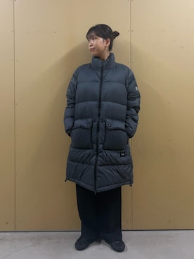 「ダウンコート」｜エモリさん（レディース・157cm・20代）の冬コーディネート