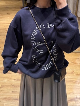 「A part by（アパートバイ）のアイテム（スウェット）」を使った、moriさん（レディース・148cm）の秋コーディネート