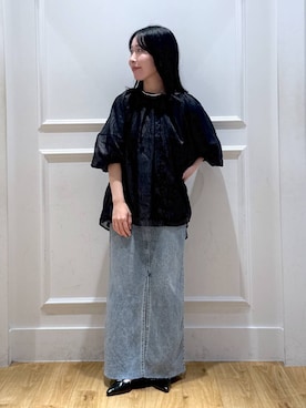 「アイテム（デニムスカート）」を使った、moriさん（レディース・148cm・20代）の夏コーディネート