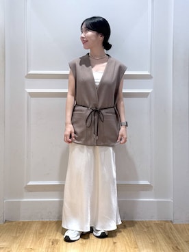 「アイテム（キャミソール）」を使った、moriさん（レディース・148cm・20代）の夏コーディネート