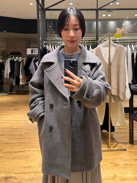 「アイテム（ピーコート）」を使った、moriさん（レディース・148cm・20代）の秋コーディネート