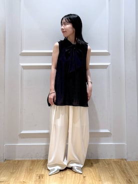 「A part by（アパートバイ）のSUSバングル（バングル/リストバンド）」を使った、moriさん（レディース・148cm・20代）の夏コーディネート