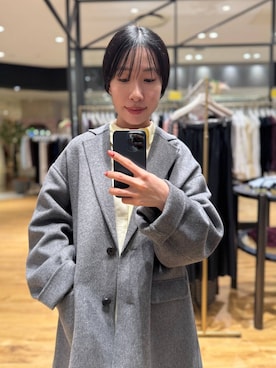 「アイテム（シャツワンピース）」を使った、moriさん（レディース・148cm）の秋コーディネート