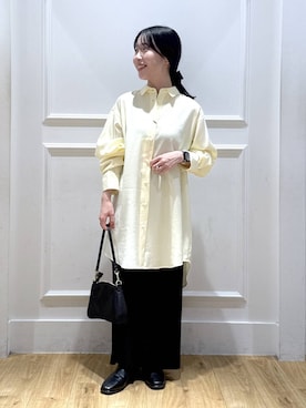 「アイテム（シャツワンピース）」を使った、moriさん（レディース・148cm）の秋コーディネート