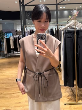 「アイテム（キャミソール）」を使った、moriさん（レディース・148cm）の秋コーディネート