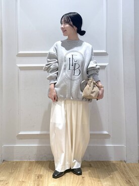 「A part by（アパートバイ）のアイテム（スウェット）」を使った、moriさん（レディース・148cm）の秋コーディネート