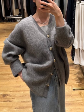 「アイテム（デニムスカート）」を使った、moriさん（レディース・148cm）の秋コーディネート