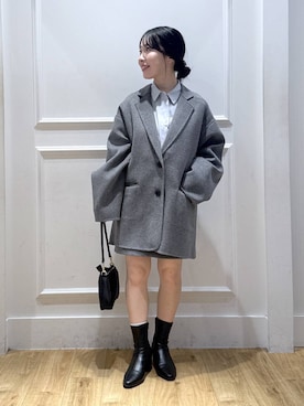 「アイテム（シャツワンピース）」を使った、moriさん（レディース・148cm・20代）の秋コーディネート
