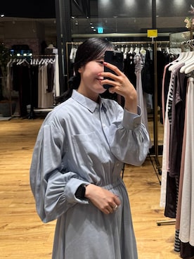 「アイテム（シュシュ）」を使った、moriさん（レディース・148cm・20代）の秋コーディネート