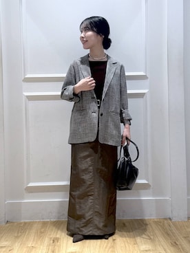 「A part by（アパートバイ）のアイテム（ベルト）」を使った、moriさん（レディース・148cm）の秋コーディネート