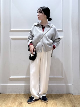 「アイテム（キーホルダー）」を使った、moriさん（レディース・148cm）の秋コーディネート