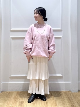 「A part by（アパートバイ）のアイテム（ネックレス）」を使った、moriさん（レディース・148cm）の秋コーディネート