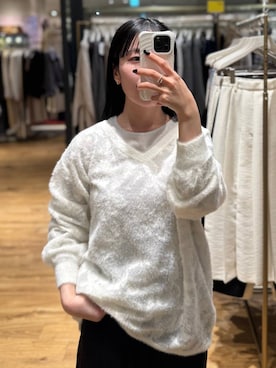 「アイテム（スラックス）」を使った、moriさん（レディース・148cm）の冬コーディネート