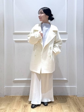 「アイテム（ピーコート）」を使った、moriさん（レディース・148cm・20代）の秋コーディネート