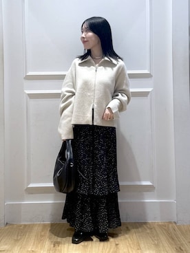 「A part by（アパートバイ）のワンショルカナグツキバッグ（ハンドバッグ）」を使った、moriさん（レディース・148cm）の秋コーディネート