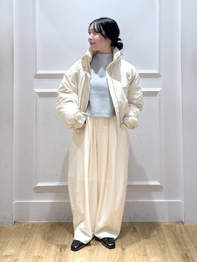 「アイテム（スラックス）」を使った、moriさん（レディース・148cm）の秋コーディネート