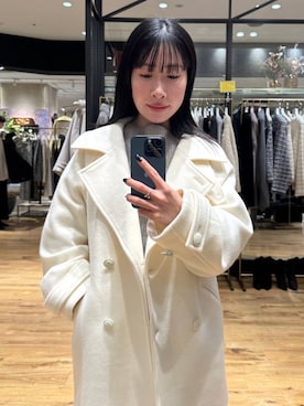 「アイテム（ピーコート）」を使った、moriさん（レディース・148cm・20代）の冬コーディネート