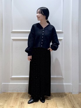 「A part by（アパートバイ）のアイテム（ブーツ）」を使った、moriさん（レディース・148cm）の冬コーディネート